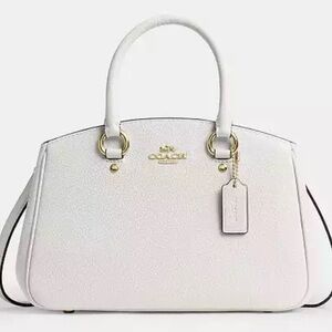 Coach Elegant white Savannah Small caryall bag
